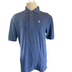 Disneyland Men’s Polo Shirt 3/4 Button Short Sleeves Sz M Blue